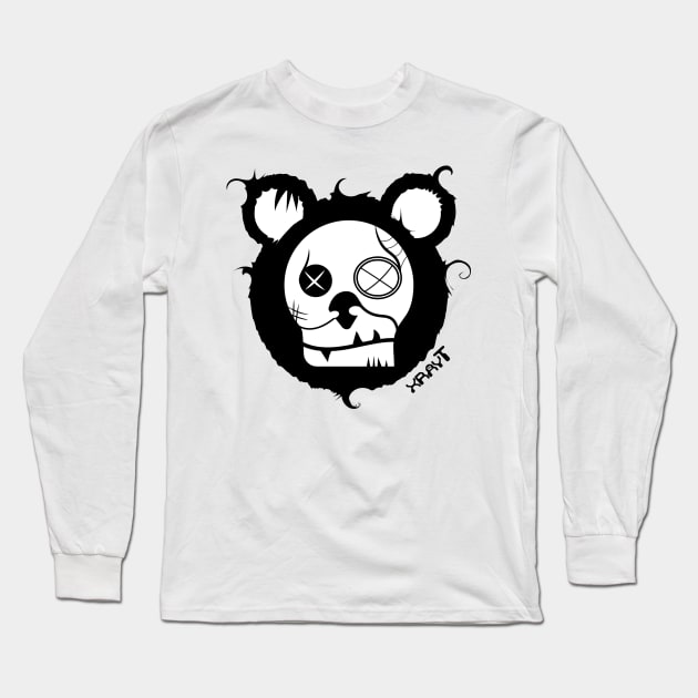 Bear skull Long Sleeve T-Shirt by XrayT